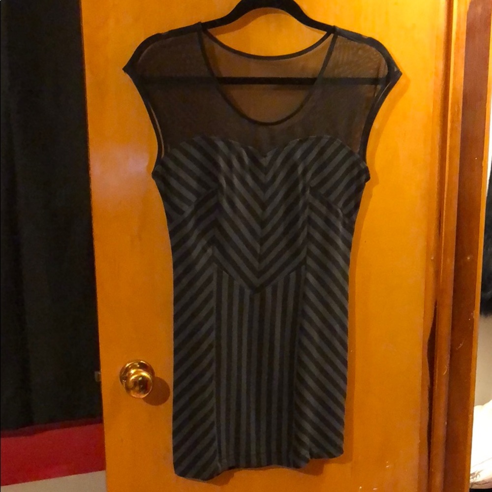 Black mini dress